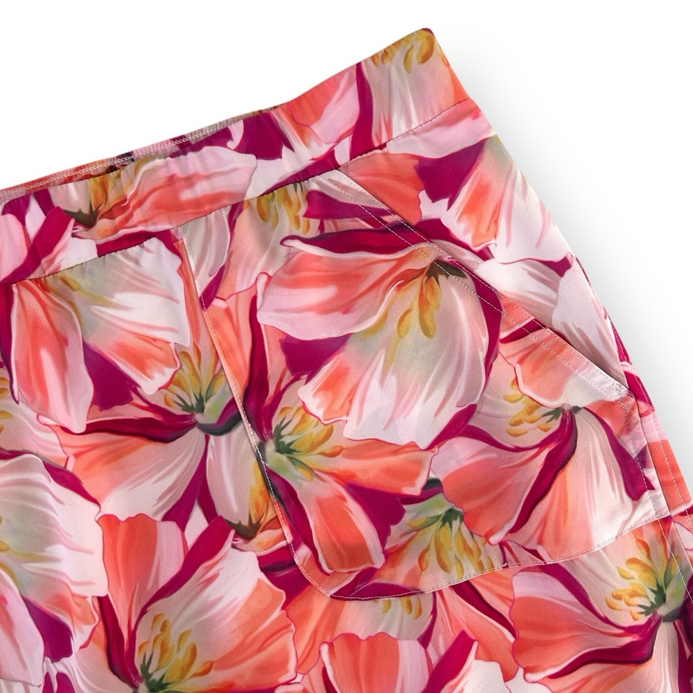 Chico's Zenergy Size 3 Women's XL Multicolor UPF 50+ Floral Pull-On Skirt Skort - Picture 5 of 10